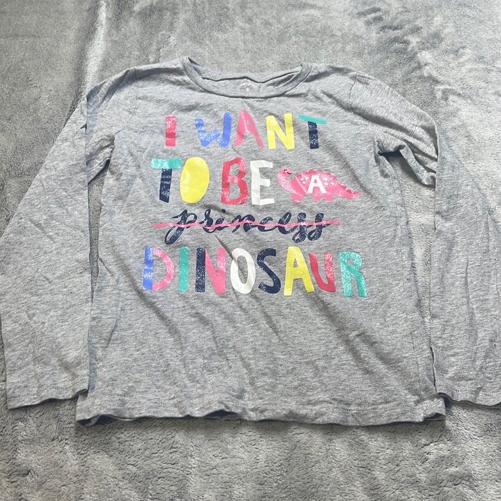 Girls size 8 Carter’s tank top & long sleeve shirt